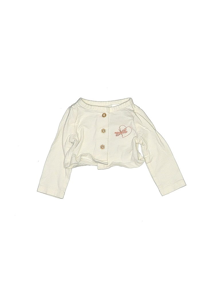 CARTER'S Pre-owned Babies' Cardigan Sweater In White