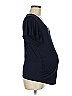 H&M Mama 100% Viscose Blue Short Sleeve T-Shirt Size M - photo 3