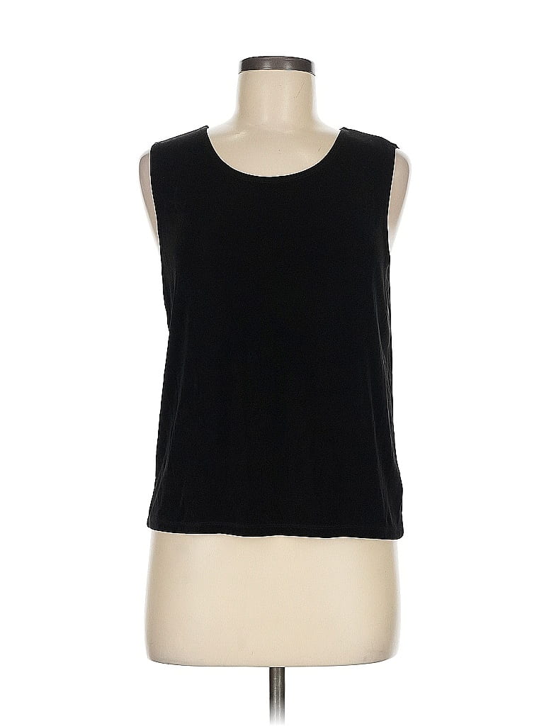 Pre-owned Josephine Chaus Sleeveless T-shirt In Black