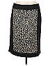 Amanda + Chelsea Animal Print Black Casual Skirt Size 10 - photo 1