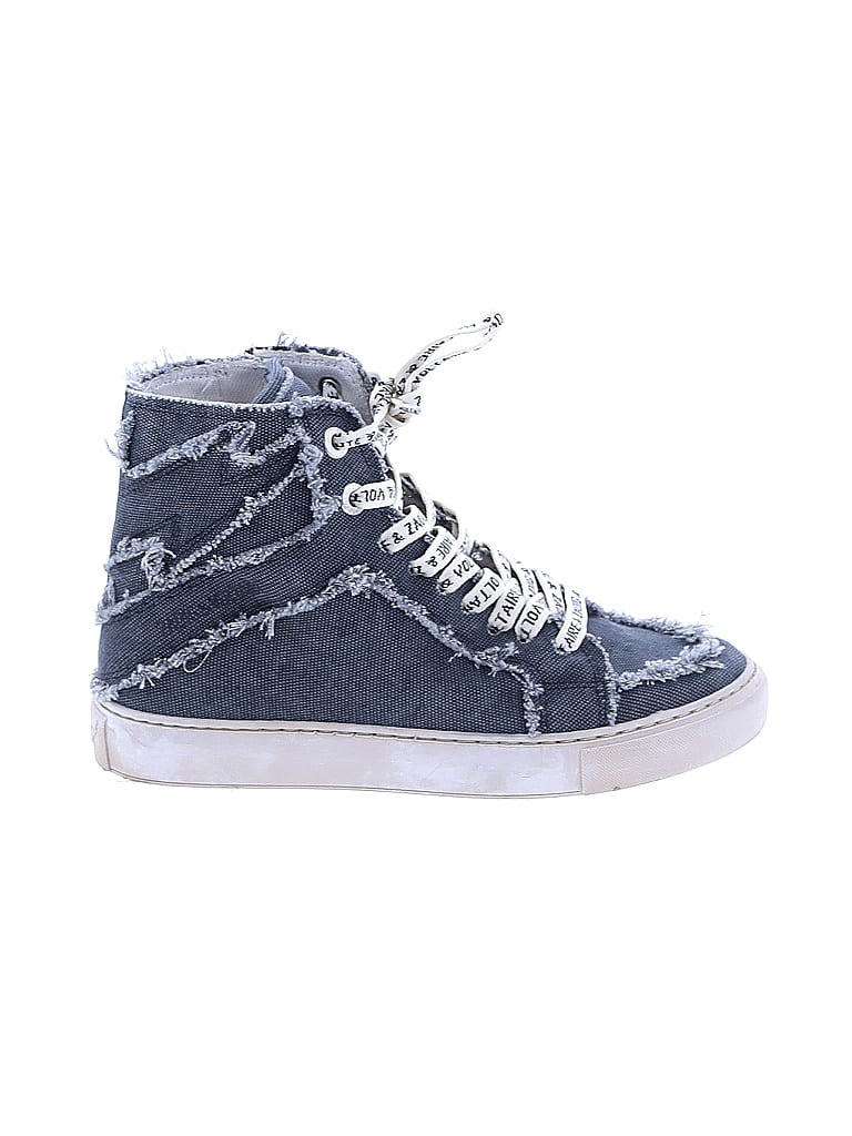 Zadig & Voltaire Graphic Blue Gray Sneakers Size EU 37 - photo 1