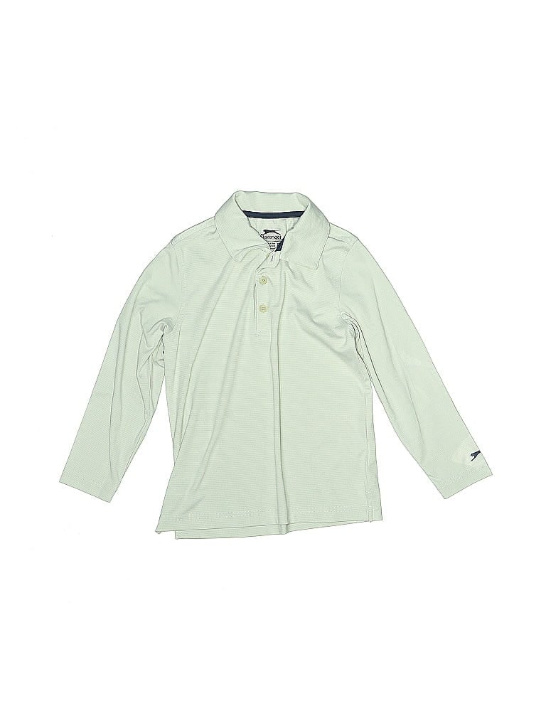 Slazenger 100% Polyester Green Long Sleeve Button-Down Shirt Size XS (kids) - photo 1