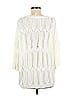 Pol 100% Polyester Ivory White Pullover Sweater Size M - photo 2