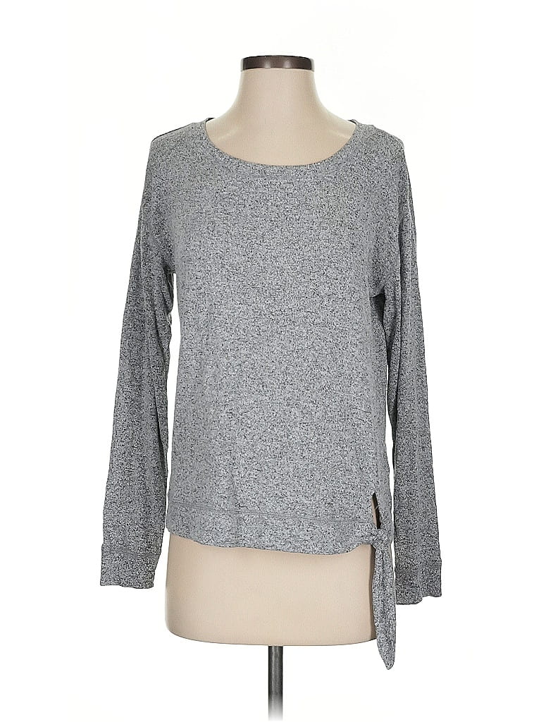 Pre-owned J. By J.crew Long Sleeve T-shirt In Gray