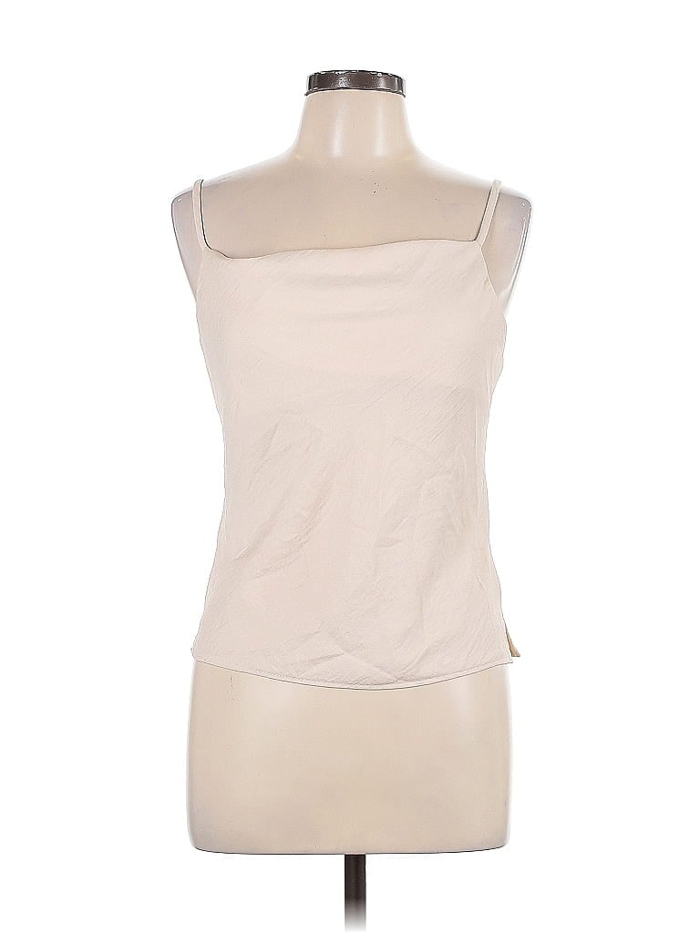 Pre-owned Altar'd State Sleeveless Top Ivory One Shoulder Neckline Tops In White