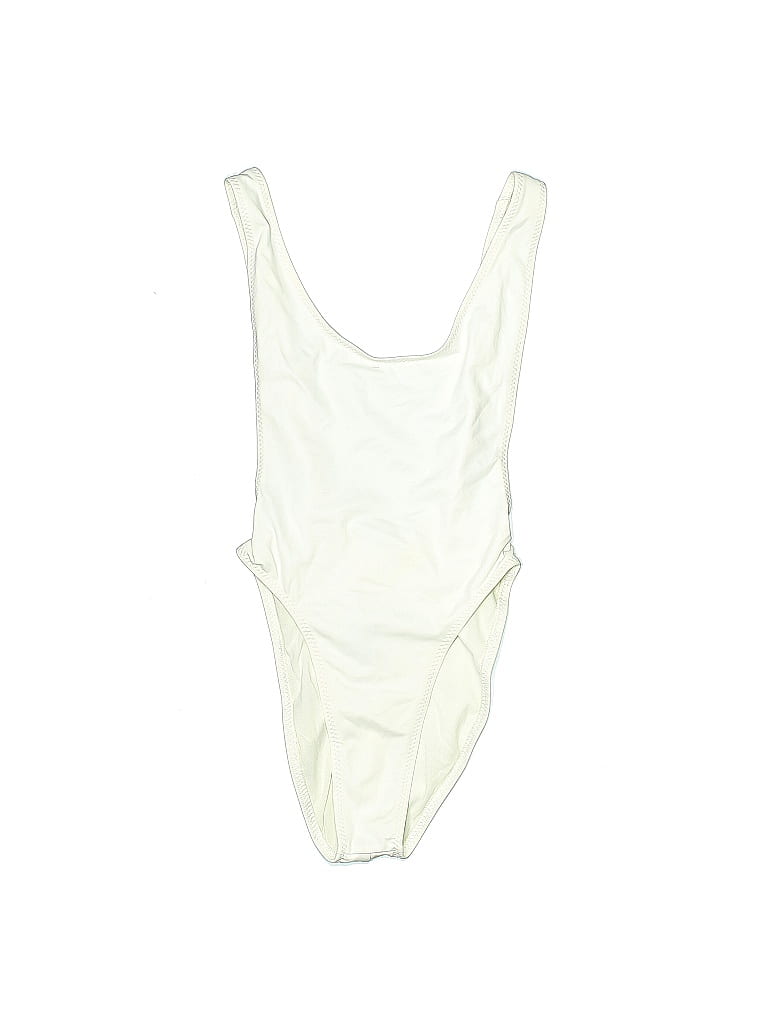 Norma Kamali 100% Nylon Ivory Bodysuit Size XS - photo 1