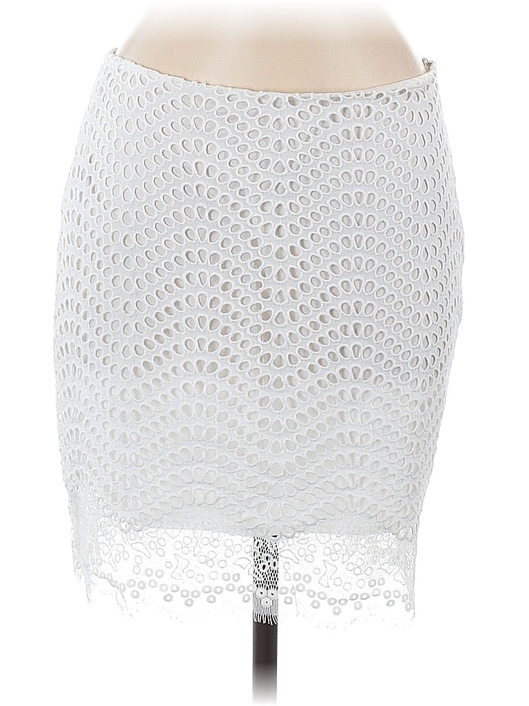 Pre-owned Ann Taylor Casual Skirt In White