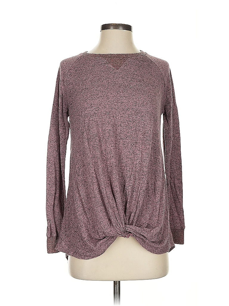 Pre-owned Assorted Brands Pullover Sweater In Burgundy