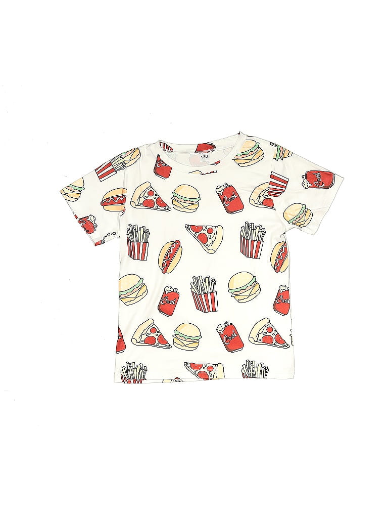Unbranded Ivory Short Sleeve T-Shirt Size 130 (big kids) - photo 1