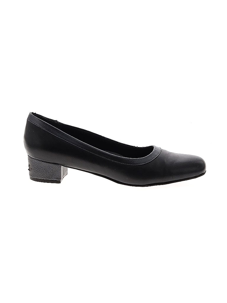Trotters 100% Leather Black Heels Size 9 1/2 - photo 1