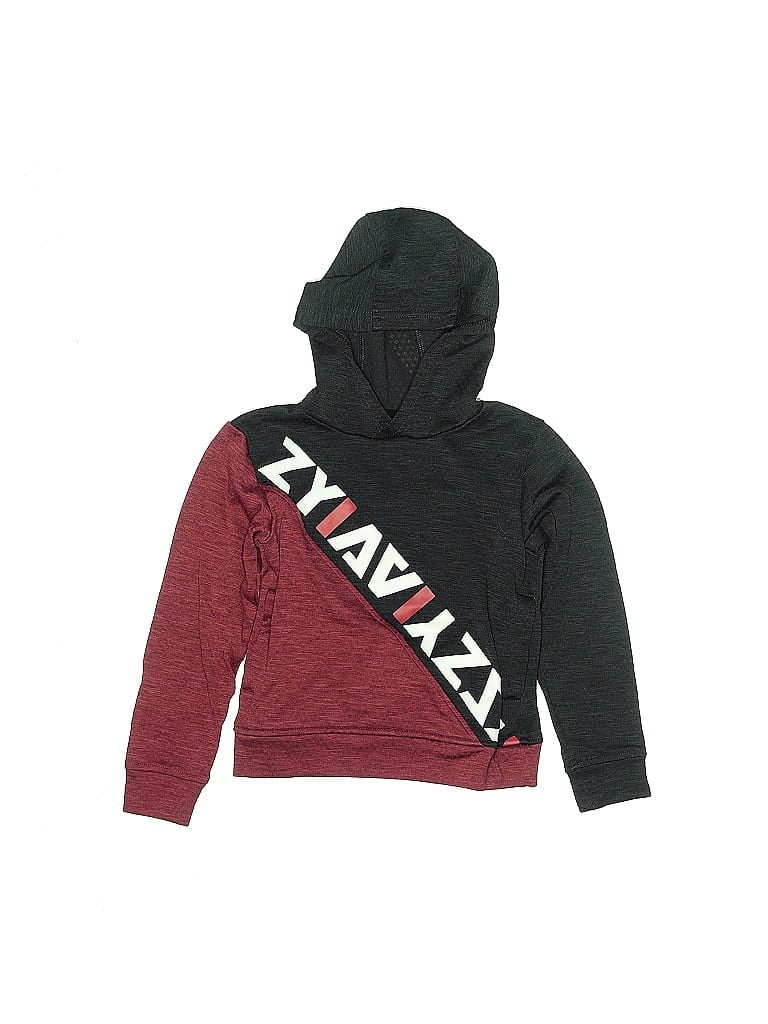 Click to view more detailed imagery on our partner's website Pre-owned Zyia Active Kids' Pullover Hoodie In Burgundy