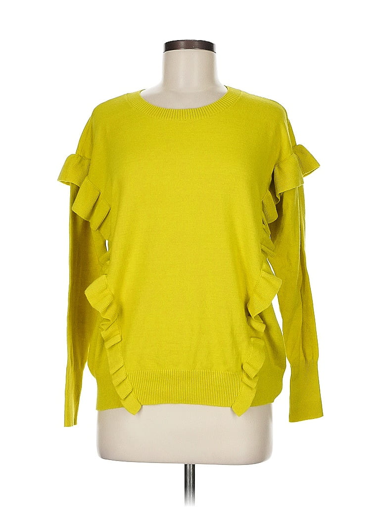 Caryn Vallone Yellow Pullover Sweater Size M - photo 1