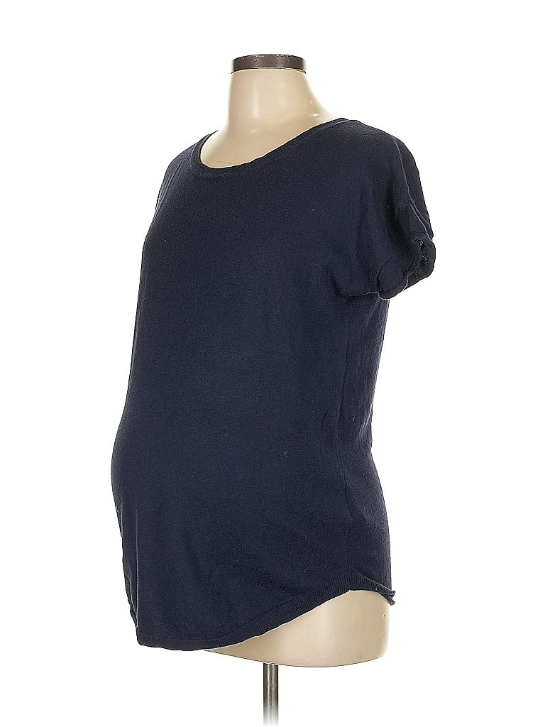Gap - Maternity Blue Short Sleeve T-Shirt Size L - photo 1