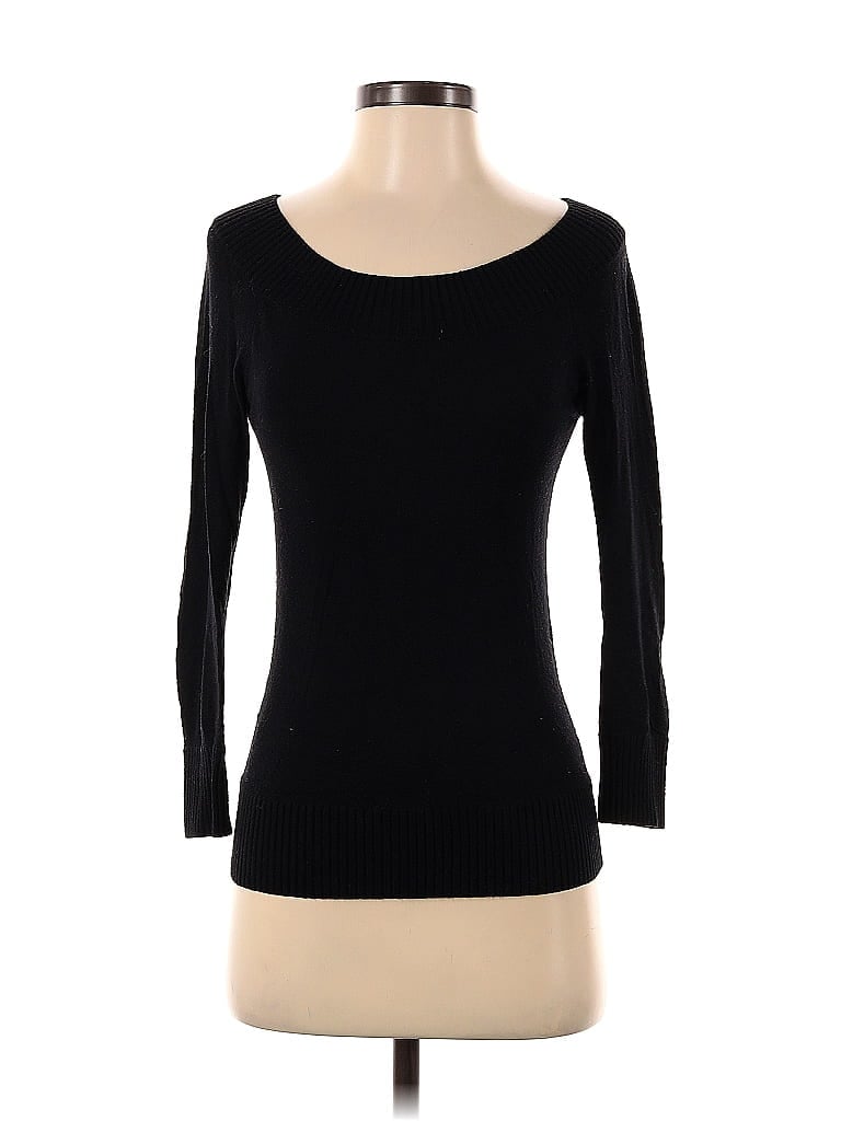 Pre-owned Bcbgmaxazria Pullover Sweater In Black