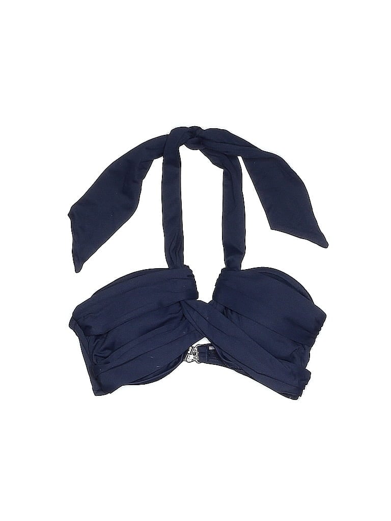 Click to view more detailed imagery on our partner's website Pre-owned Seafolly Swimsuit Top Blue Swimwear