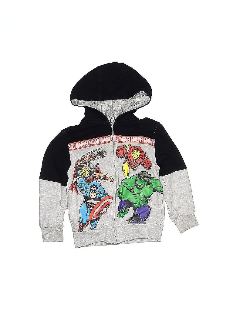 Marvel Silver Zip Up Hoodie Size 6 (big kids) - photo 1