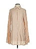 Princess Polly 100% Polyester Color Block Tan Long Sleeve Blouse Size 4 - photo 1