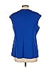 Vince Camuto 100% Polyester Blue Sleeveless Blouse Size L - photo 2