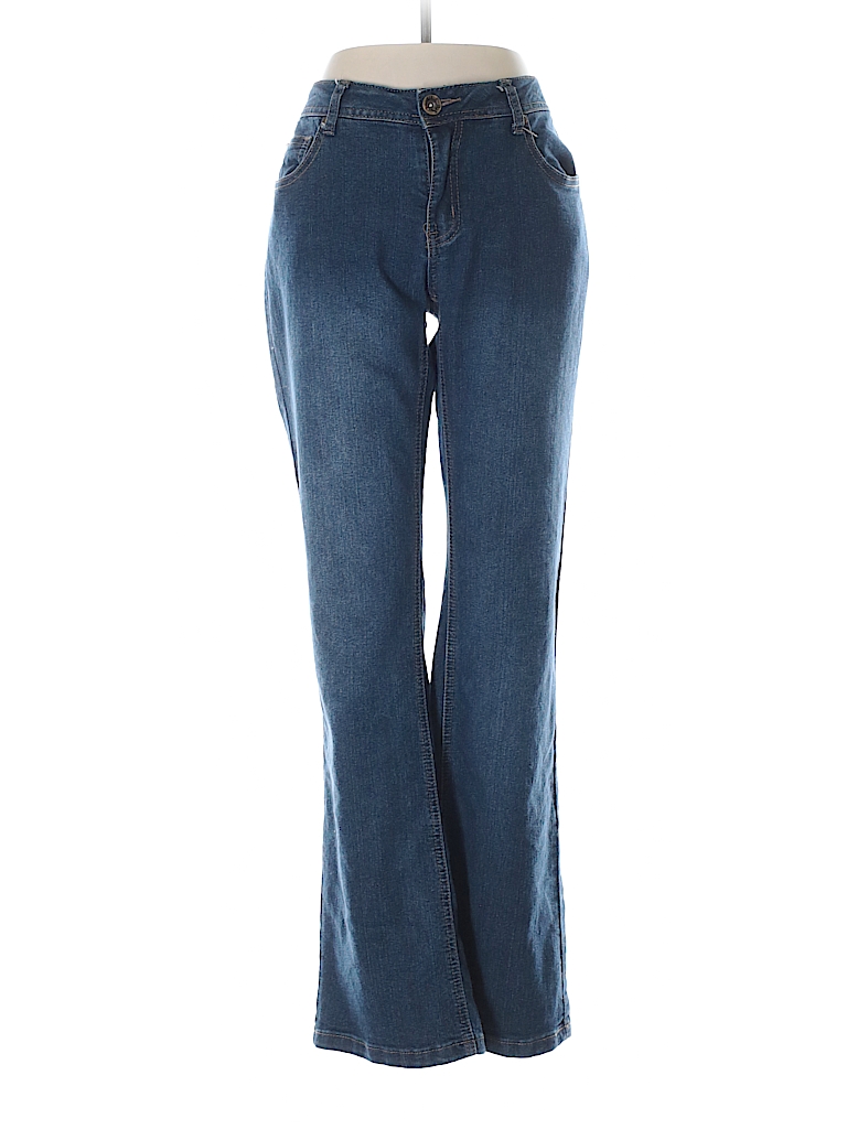 Natural Reflections Graphic Dark Blue Jeans Size 6A - 95% off | thredUP