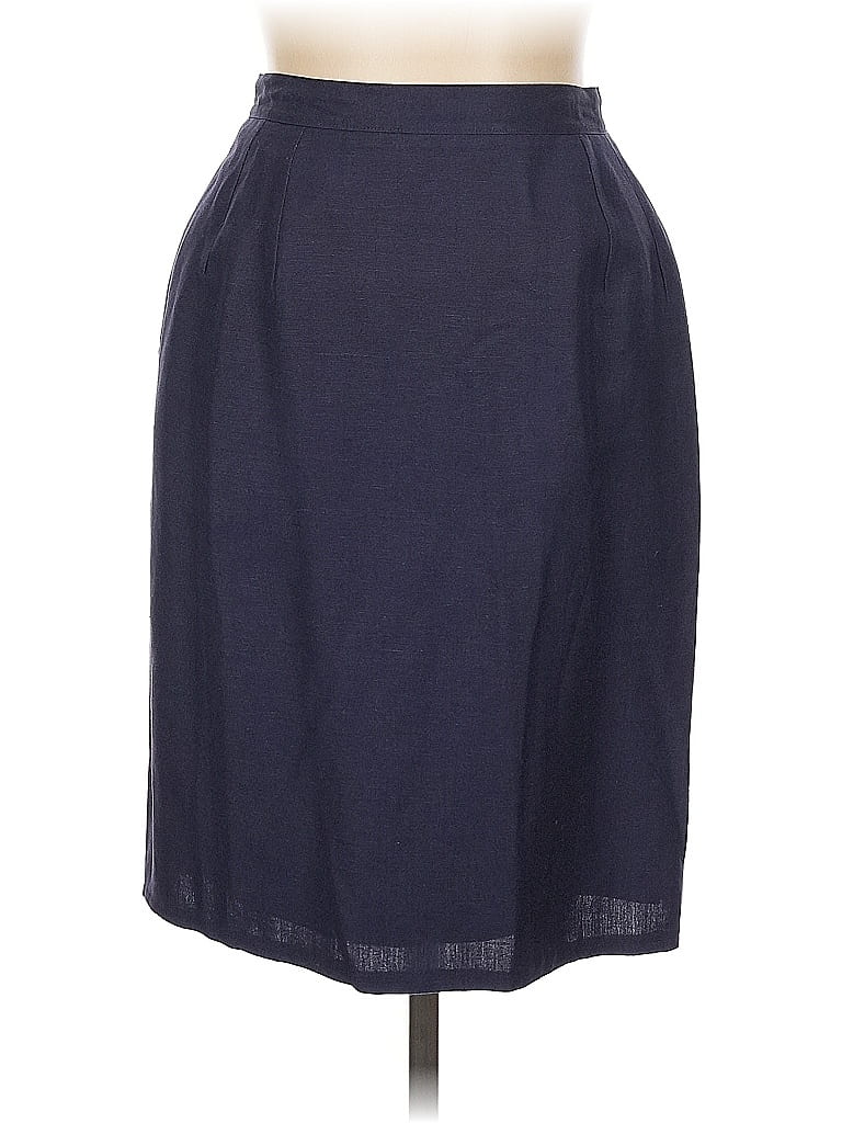 Pre-owned Harve Benard By Benard Holtzman Casual Skirt In Blue