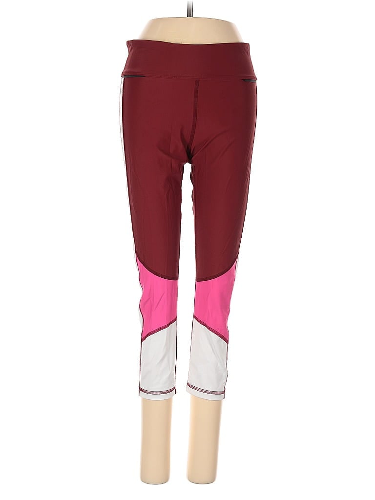Pre-owned Alala Active Pants In Burgundy