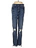 Mumu Blue Hearts Blue Jeans Size 26 waist - photo 1