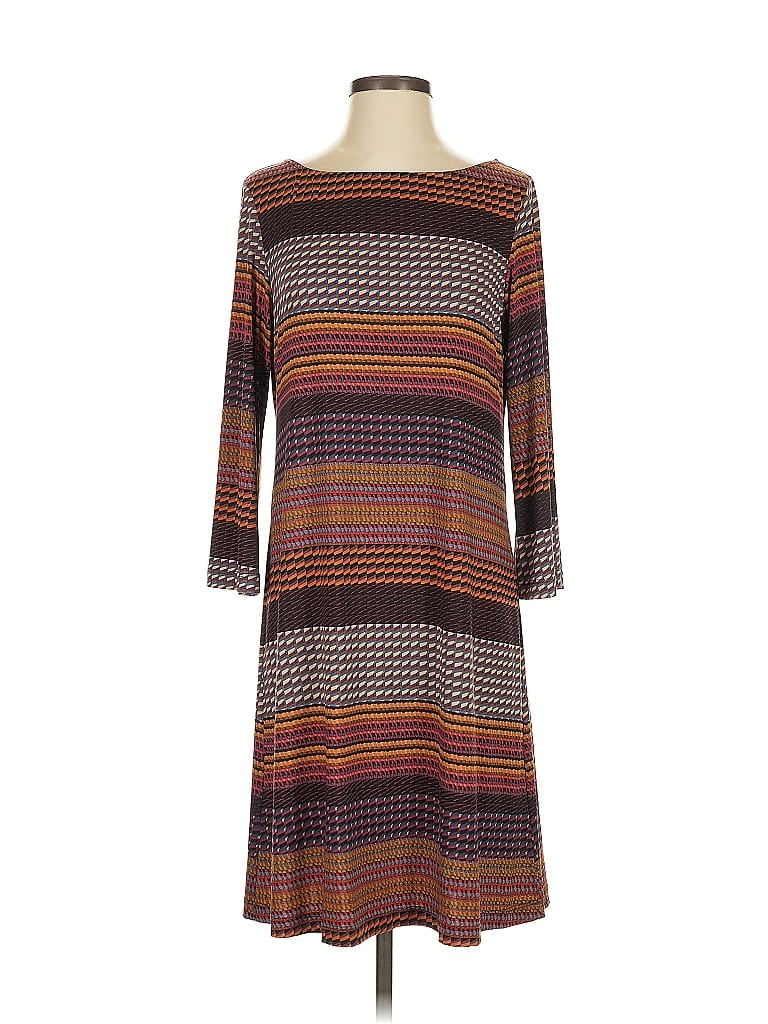 Pre-owned Sharagano Casual Dress In Brown