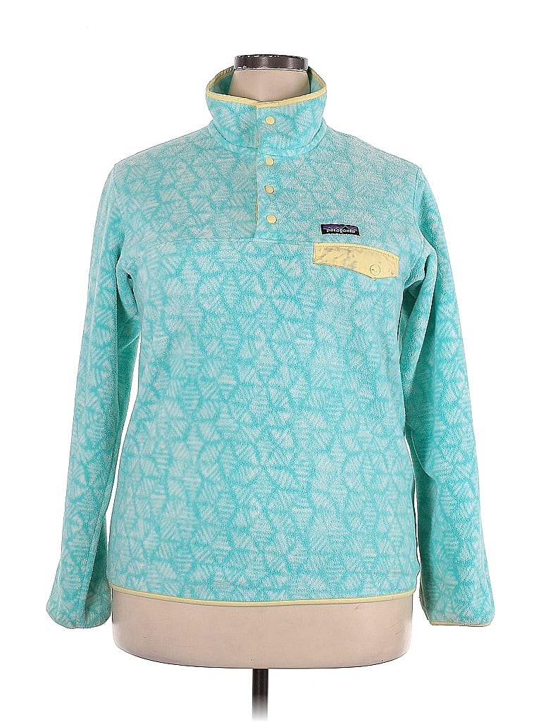 Patagonia 100% Polyester Teal Blue Fleece Size XL - photo 1