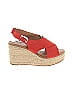 Dolce Vita 100% Leather Red Orange Wedges Size 7 - photo 1