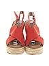Dolce Vita 100% Leather Red Orange Wedges Size 7 - photo 2