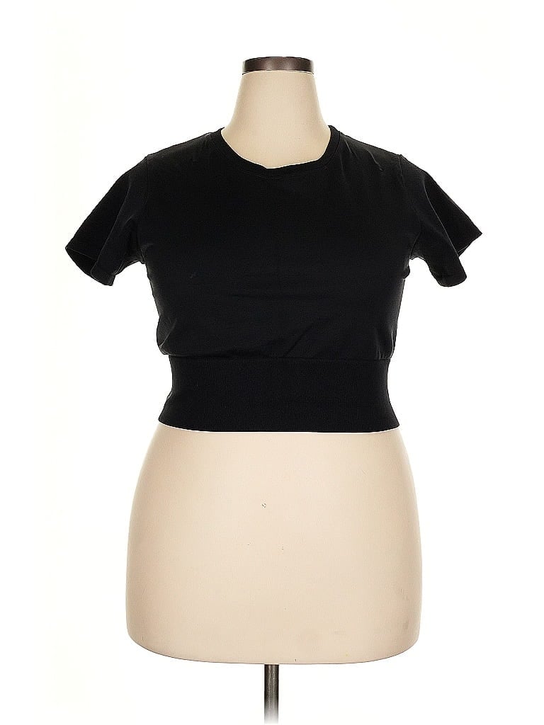 Pre-owned Offline By Aerie Short Sleeve T-shirt In Black