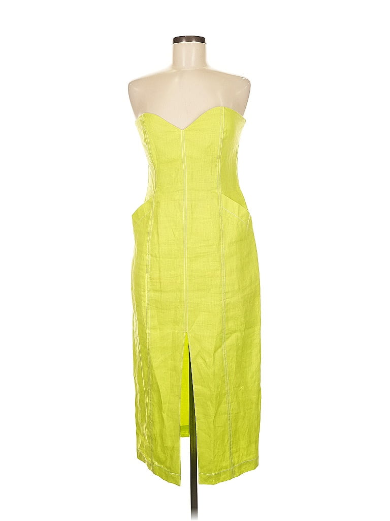 Mara Hoffman 100% Hemp Green Cocktail Dress Size 4 - photo 1
