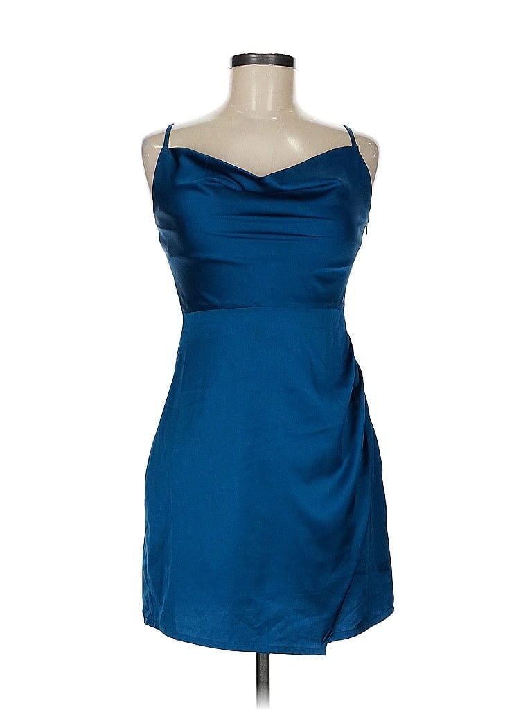 Pre-owned Nasty Gal Inc. Cocktail Dress In Blue