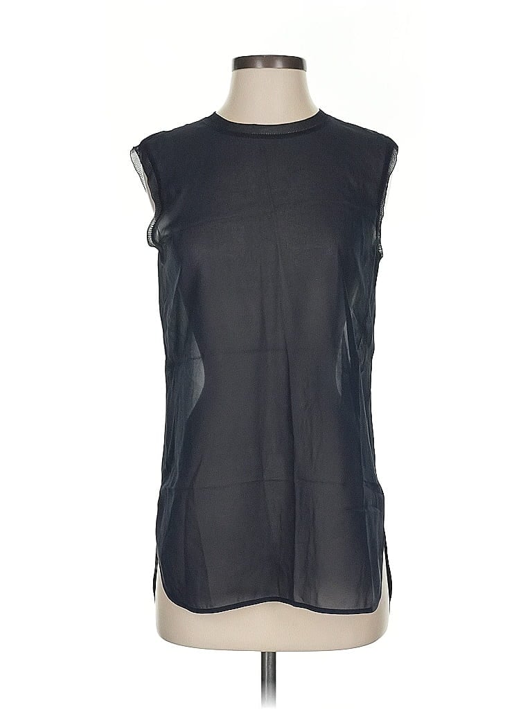 Pre-owned Vince Sleeveless Blouse In Black