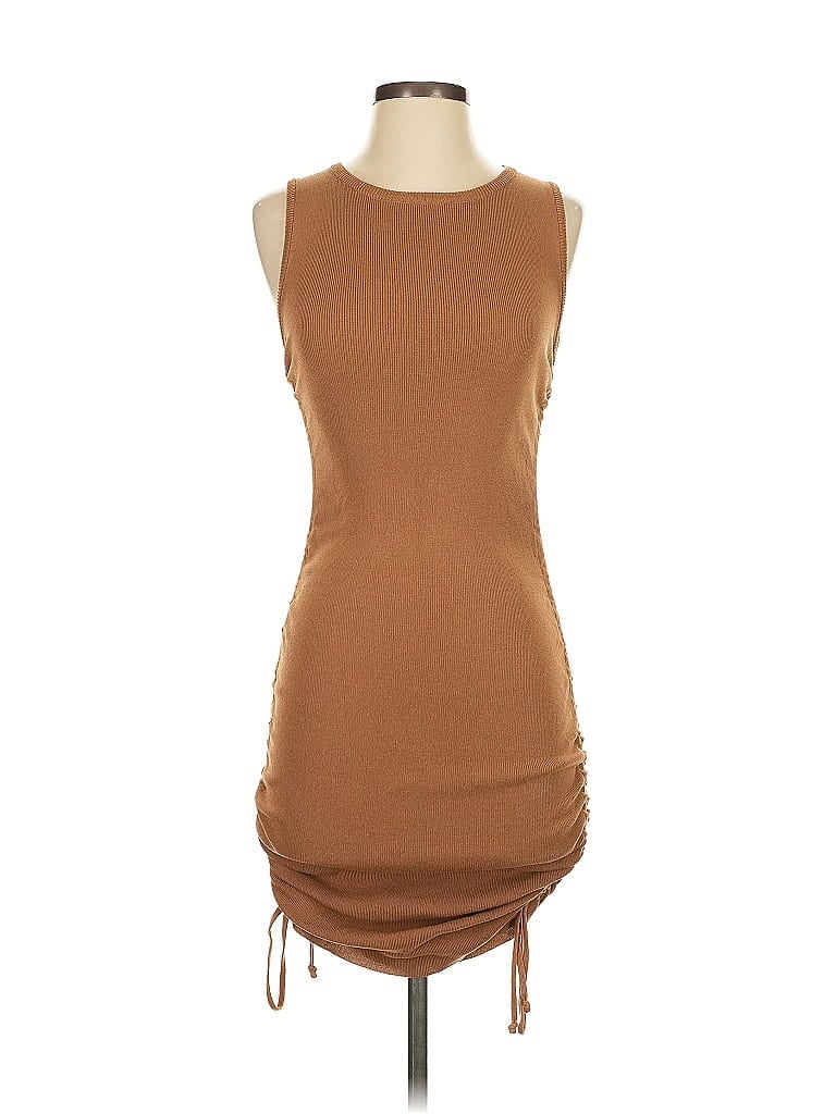 Pre-owned Lioness Casual Dress In Brown