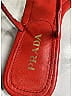 Prada 100% Leather Red Sandals Size EU 37 - photo 6