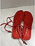 Prada 100% Leather Red Sandals Size EU 37 - photo 4