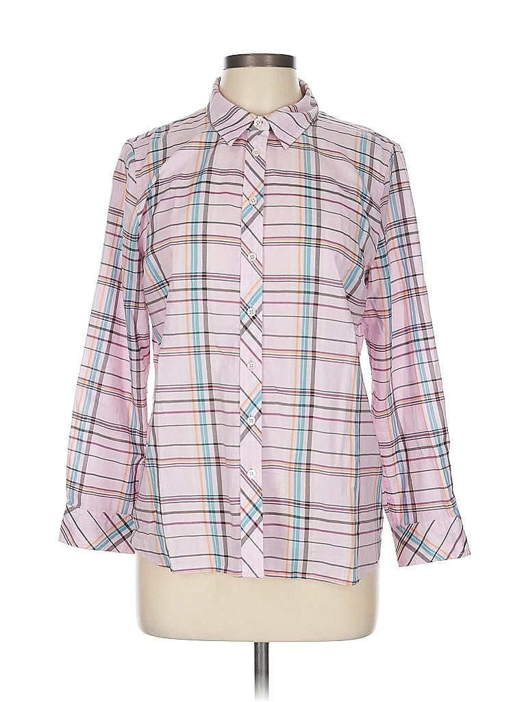 Click to view more detailed imagery on our partner's website Pre-owned Talbots Long Sleeve Button Down Shirt In Pink