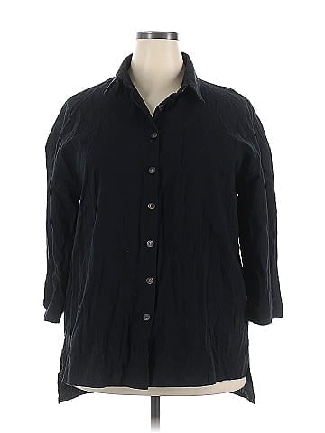 Zeagoo 3/4 Sleeve Button-Down Shirt (view 1)