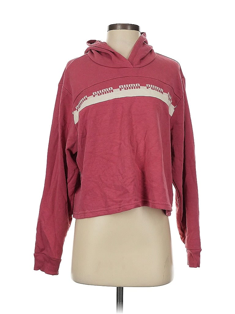 Click to view more detailed imagery on our partner's website Pre-owned Puma Pullover Hoodie In Burgundy