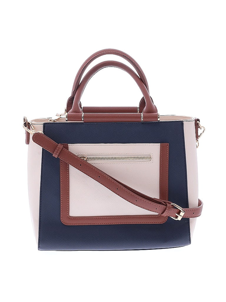 Madison West 100% Polyurethane Color Block Blue Satchel One size - photo 1