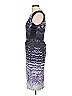 Karen Millen Graphic Purple Cocktail Dress Size 10 - photo 5