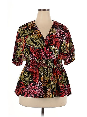 Hint of Blush Short Sleeve Blouse (view 1)
