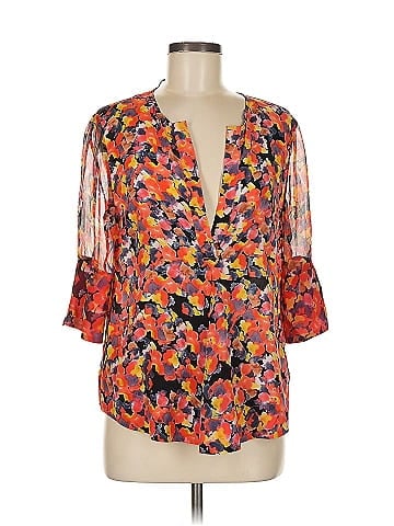 Chris Benz 3/4 Sleeve Silk Top (view 1)