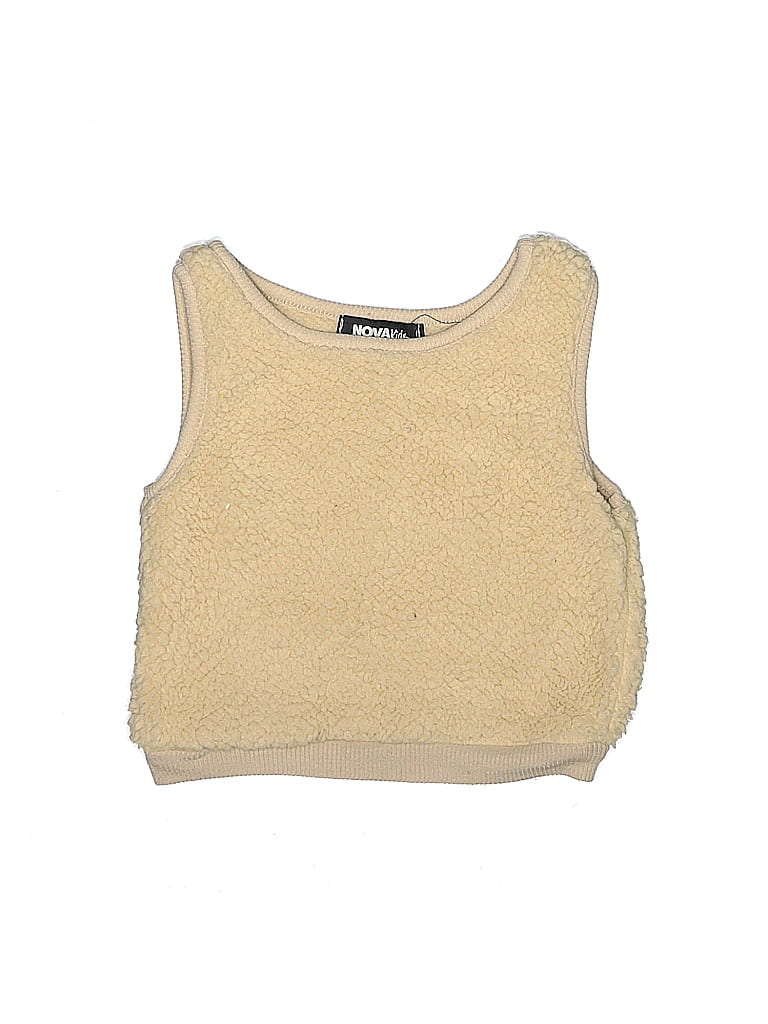 Pre-owned Fashion Nova Kids' Sleeveless T-shirt In Brown