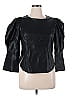 Gracia 100% Polyester Black 3/4 Sleeve Top Size XL - photo 1