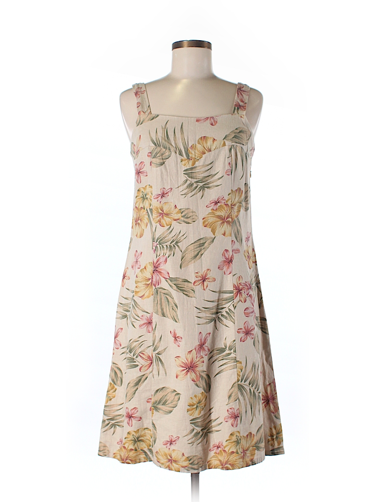 Isabella Bird Floral Tan Casual Dress Size 6 - 94% off | thredUP