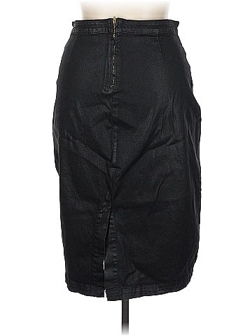Jen 7 Faux Leather Skirt (view 2)