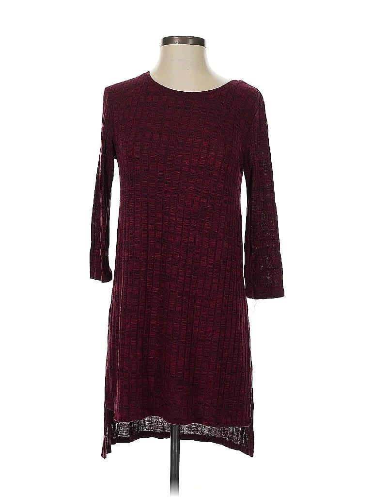 Pre-owned Assorted Brands Casual Dress In Burgundy