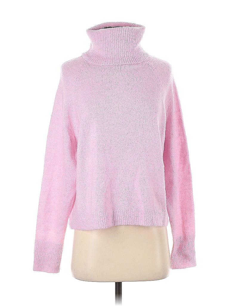 JOHN & JENN Womens Pink Long Sleeve V Neck Sweater main image 1